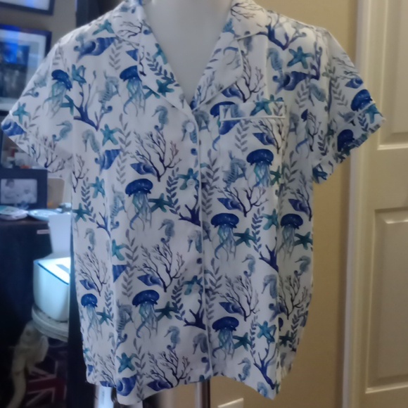 Night Sweet thing BNWT New Pajama Top jellyfish Size 8 - Picture 1 of 8